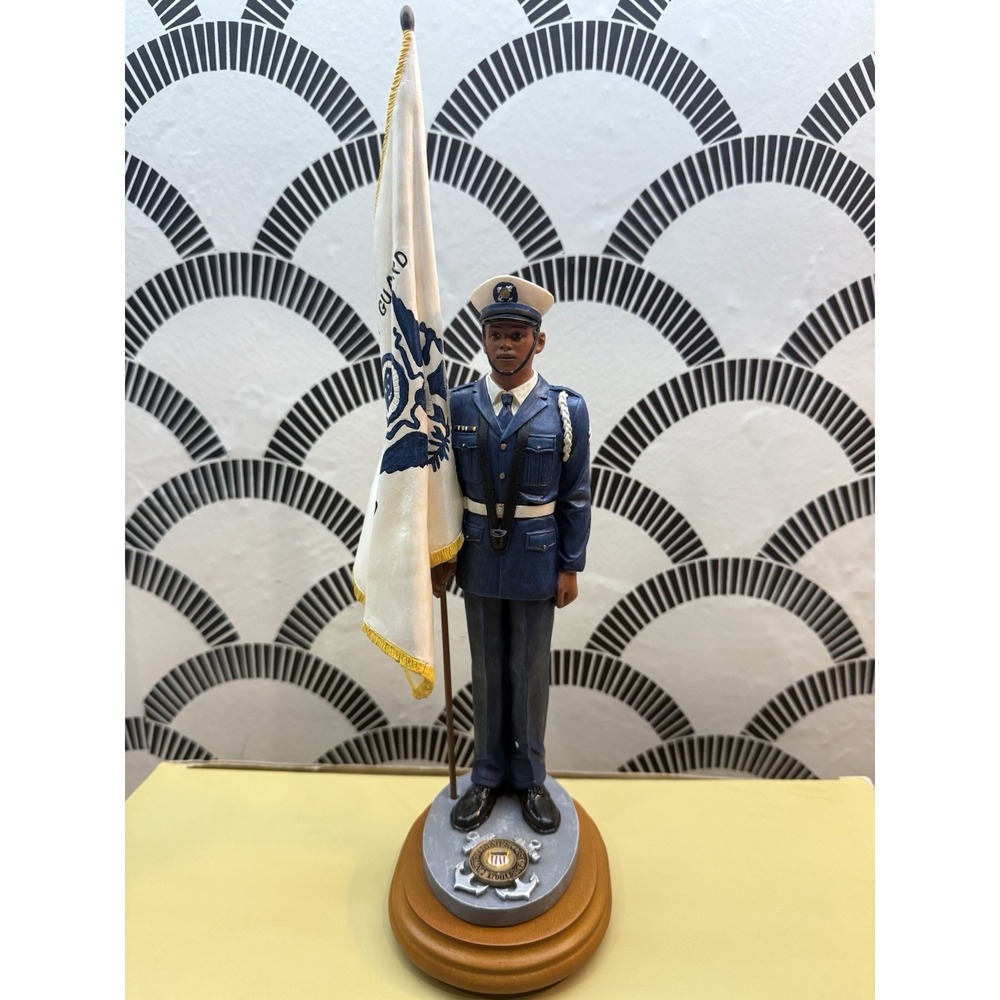 Vanmark  American Heroes - Coast Guard Color Guard Statue Figure‎ #1 Of 552 NIB